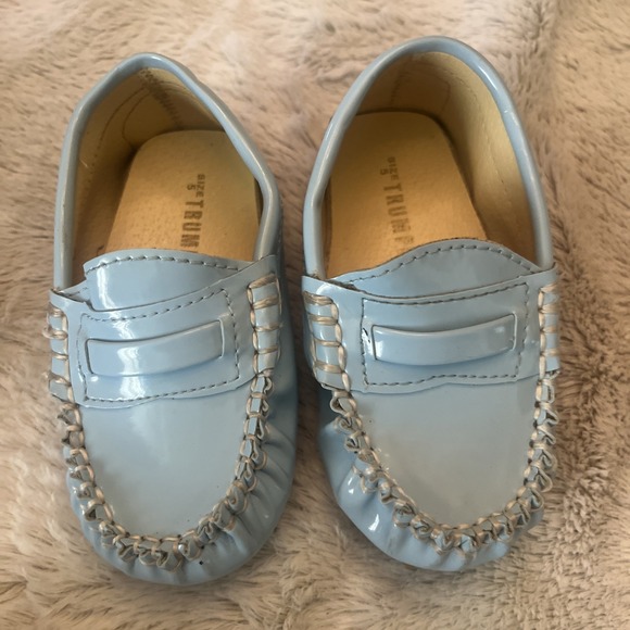 Trumpette Other - Trumpette Baby Shoes Loafers Light Blue Patent Driver Easter Size 5 Boys Girls